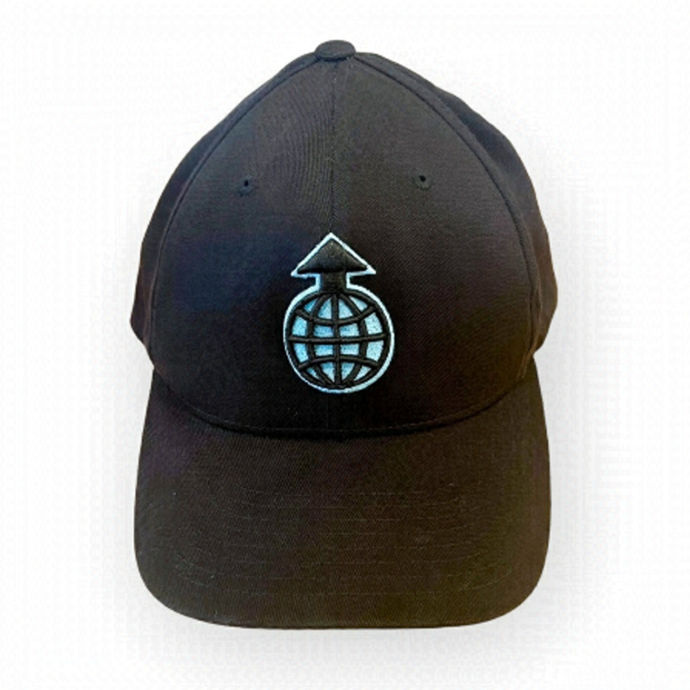 BLACK flex fit ball cap